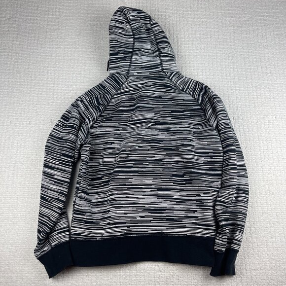 Nike Hoodie Mens M Black White AW77 FT Speed Stripe Full Zip 614488-010 - Picture 13 of 16